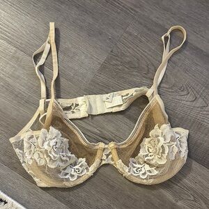 La Perla Lace Bra - Cream and White Floral
